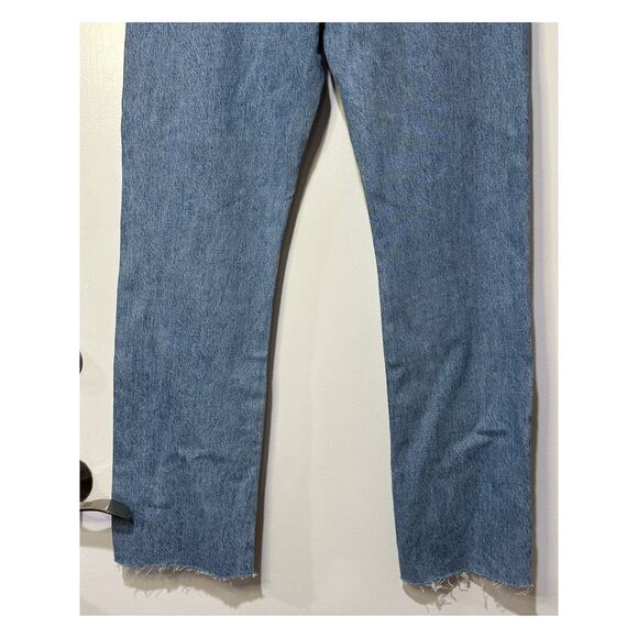 Madewell 90's Straight Leg High Rise Jeans Size 25 NWT Full Length Light Wash - Picture 9 of 11
